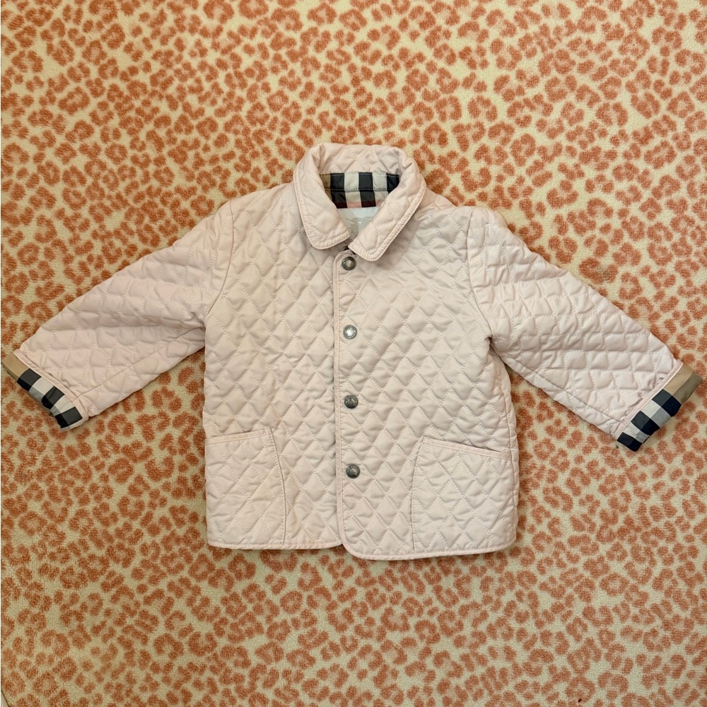 Burberry Quilted Pink Baby Coat